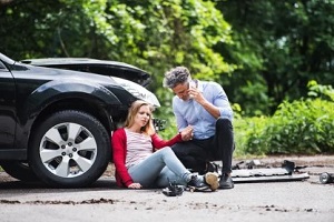 women injured during car crash