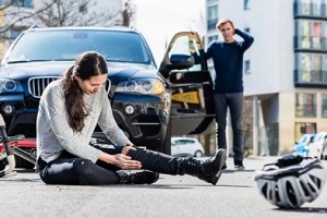 girl injured on the road