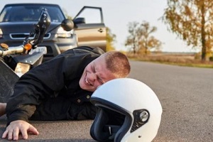 man fallen after accident