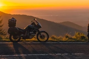 motorcycle in highway