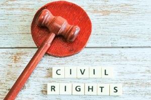 civil rights with court gavel