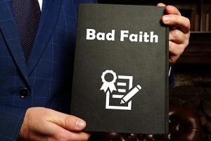 man holding bad faith file