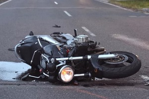motorcycle damaged in accident