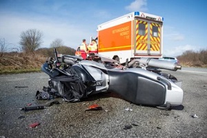 motorcycle accident with truck