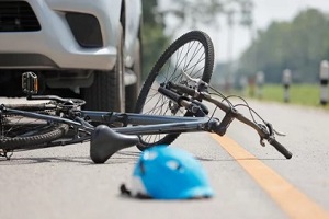 bike accident in highway